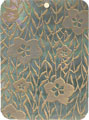 Blacklip shell rectangle in gold