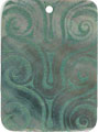 Blacklip shell rectangle in green