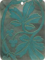 Blacklip shell rectangle in green