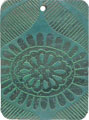Blacklip shell rectangle in green