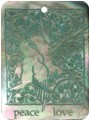 Blacklip shell rectangle in green