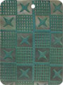 Blacklip shell rectangle in green
