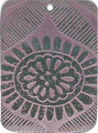 Blacklip shell rectangle in purple