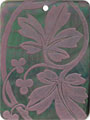 Blacklip shell rectangle in purple