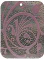 Blacklip shell rectangle in purple