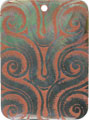 Blacklip shell rectangle in red
