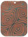 Blacklip shell rectangle in red