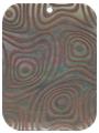 Blacklip shell rectangle in toffee