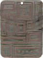 Blacklip shell rectangle in toffee