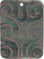 Blacklip shell rectangle in toffee