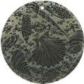 Blacklip shell round in black