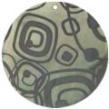 Blacklip shell round in black