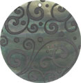 Blacklip shell round in black