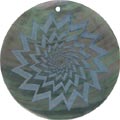 Blacklip shell round in blue Blacklip shell round in blue