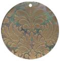 Blacklip shell round in gold