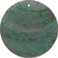 Blacklip shell round in green