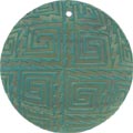 Blacklip shell round in green
