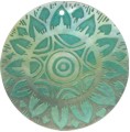 Blacklip shell round in green