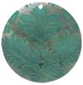Blacklip shell round in green