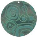 Blacklip shell round in green
