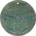 Blacklip shell round in green