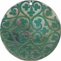 Blacklip shell round in green