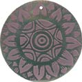 Blacklip shell round in purple