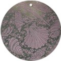 Blacklip shell round in purple