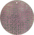 Blacklip shell round in purple