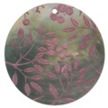 Blacklip shell round in purple