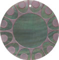 Blacklip shell round in purple
