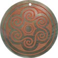 Blacklip shell round in red