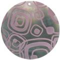 Blacklip shell round in red