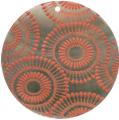 Blacklip shell round in red