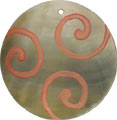 Blacklip shell round in red
