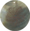 Blacklip shell round in toffee Blacklip shell round in toffee