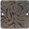 Blacklip shell square link in toffee