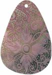 Blacklip shell teardrop in purple
