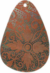 Blacklip shell teardrop in red