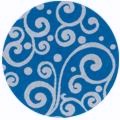 Blue Aluminum Round