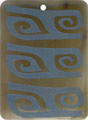 Brown pen shell rectangle in blue