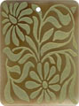 Brown pen shell rectangle in celedon
