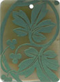 Brown pen shell rectangle in green