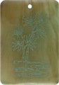 Brown pen shell rectangle in green