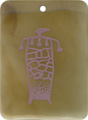 Brown pen shell rectangle in purple