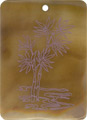 Brown pen shell rectangle in purple