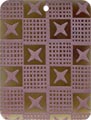 Brown pen shell rectangle in purple