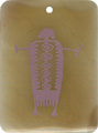 Brown pen shell rectangle in purple