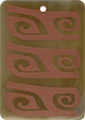 Brown pen shell rectangle in red