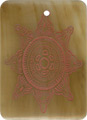 Brown pen shell rectangle in red